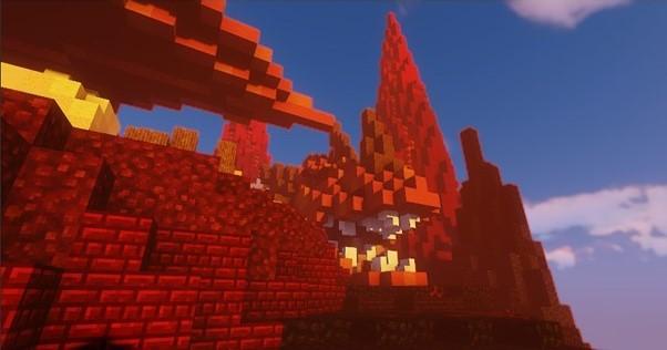 Ozoth at sunset with shaders